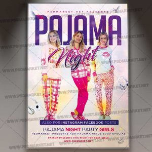Download Pajamas Party Template - Flyer PSD
