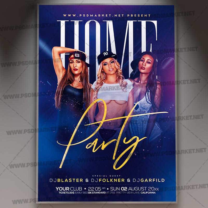 Download Party House Template - Flyer PSD