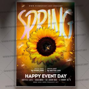 Download Spring Template - Flyer PSD