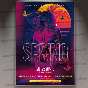 Download Spring Party Event Template - Flyer PSD