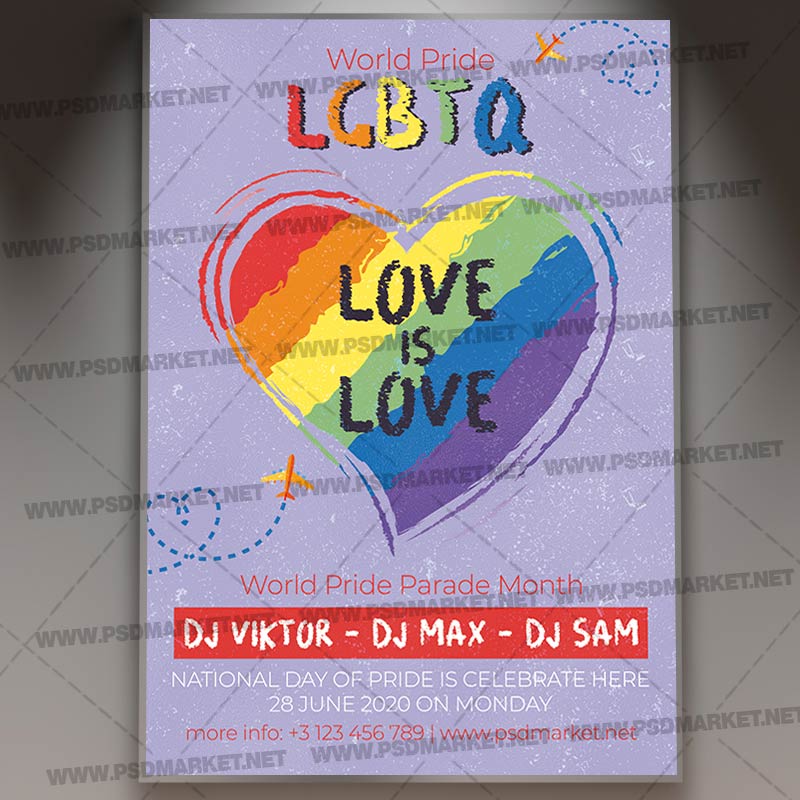 LGBTQ Party Template - Flyer PSD