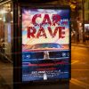 Car Rave Night Template - Flyer PSD