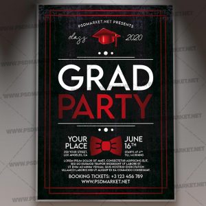 Graduation Party 2020 Template - Flyer PSD