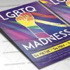 LGBTQ Madness Template - Flyer PSD