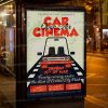 Open Air Car Cinema Template - Flyer PSD