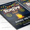 Bonfire Party Template - Flyer PSD