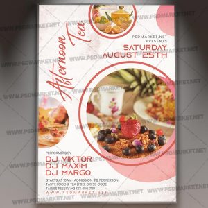 Annual Afternoon Tea Template - Flyer PSD