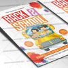 Back to School Template - Flyer PSD