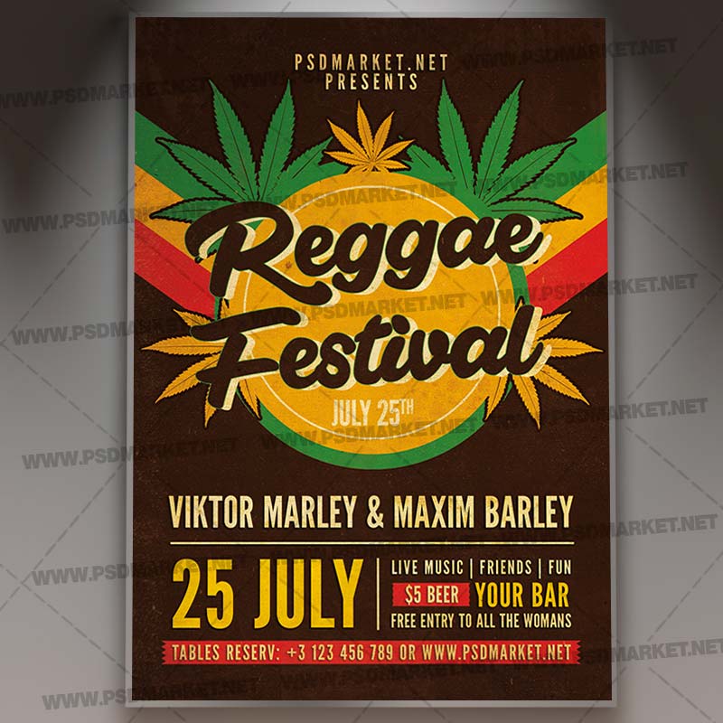 Download Reggae Festival Template Flyer PSD PSDmarket