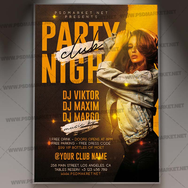 Party Night Template - Flyer PSD