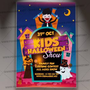 Kids Halloween Show Template - Flyer PSD