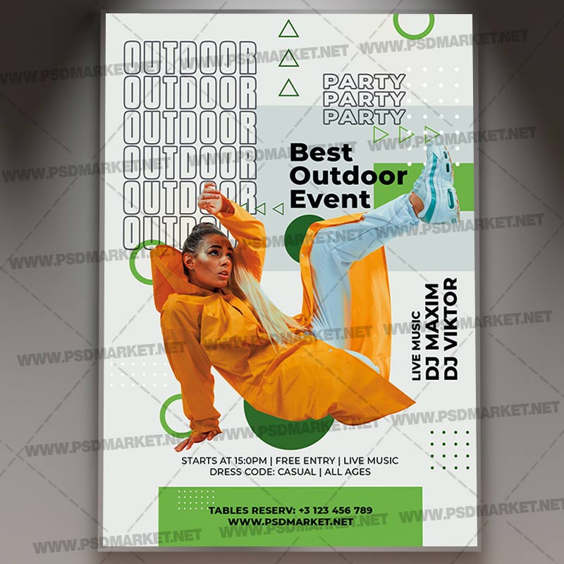 Outdoor Party Template - Flyer PSD