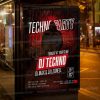 Techno Party Template - Flyer PSD