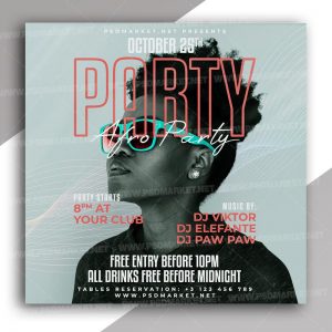 Afro Party Night - Instagram Post and Stories Template
