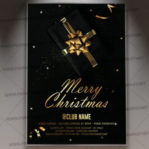 Merry Christmas Template - Flyer PSD