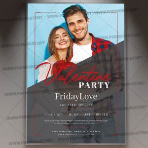 Valentine Party Template - Flyer PSD