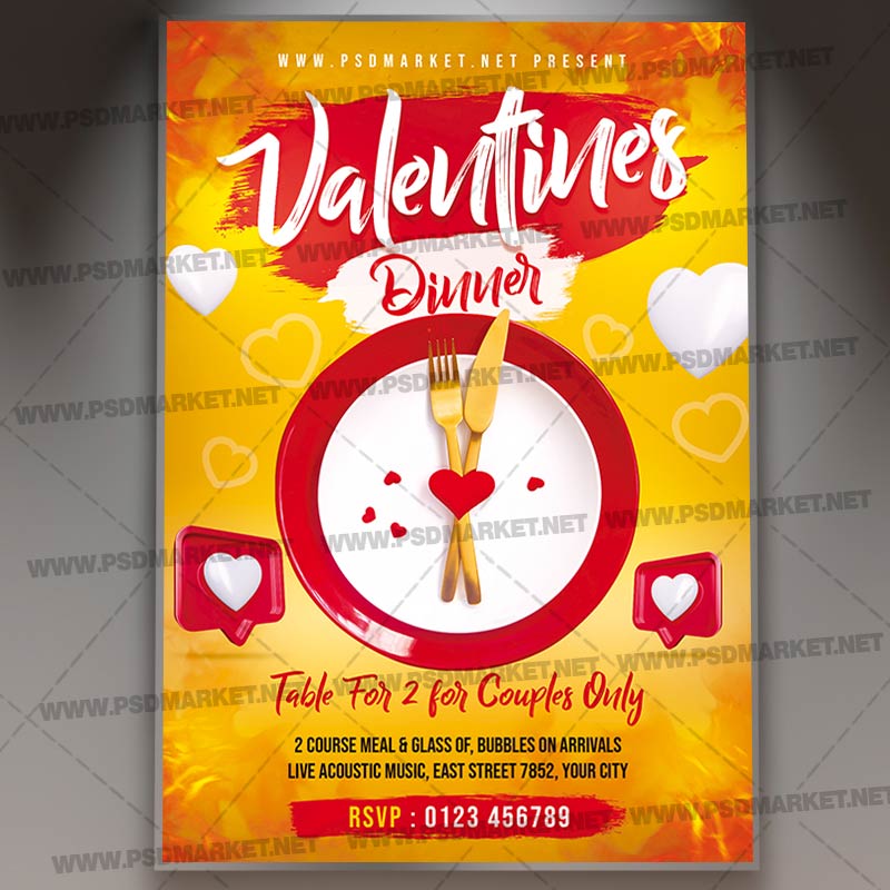 Download Valentines Dinner Template 1