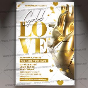 Download Gold Love Template 1