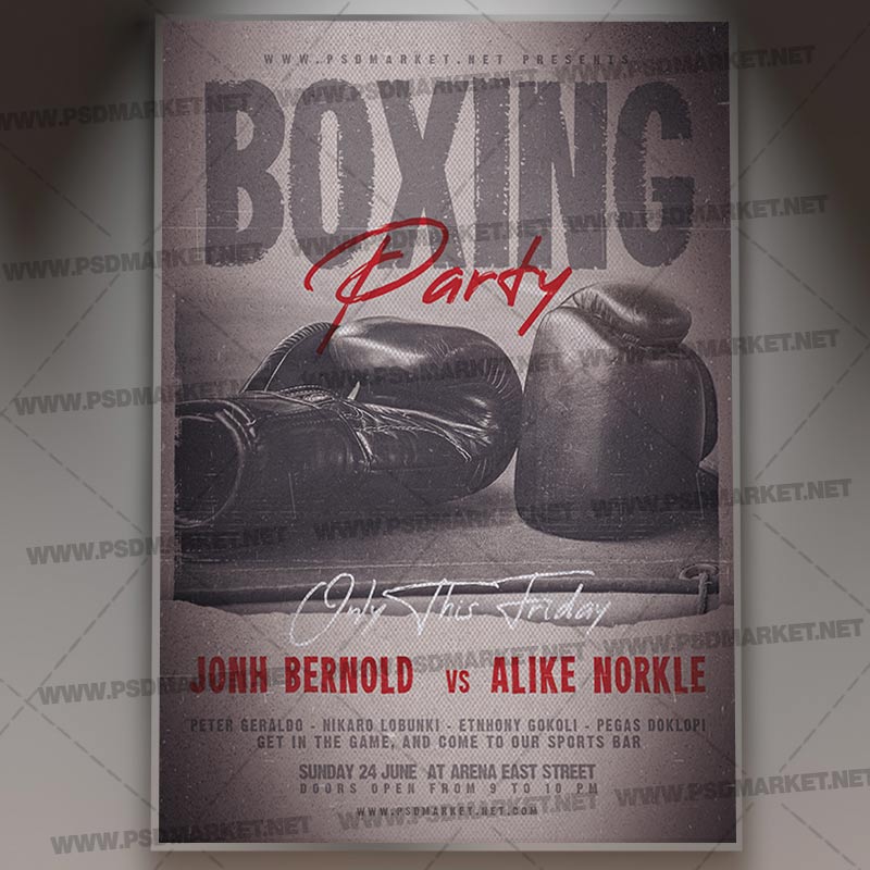 Download Boxing Match Template 1