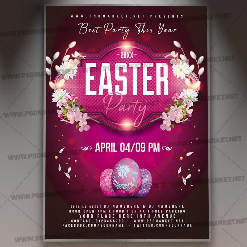 Download Easter Party 2021 Template 1