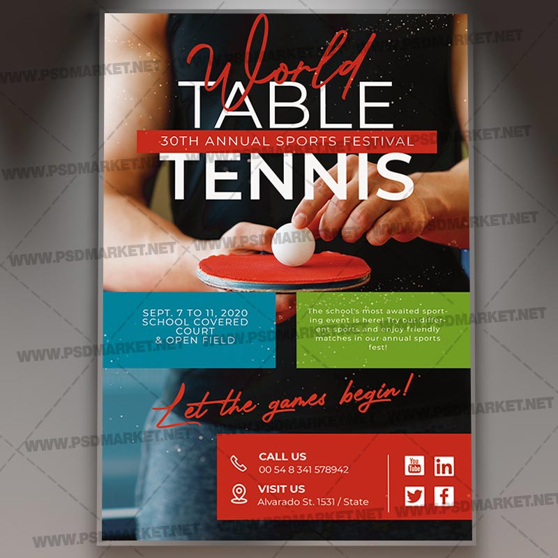Download World Table Tennis Day Template 1