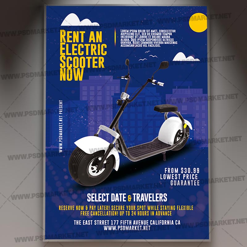 Download Electric Scooters Rent Template 1