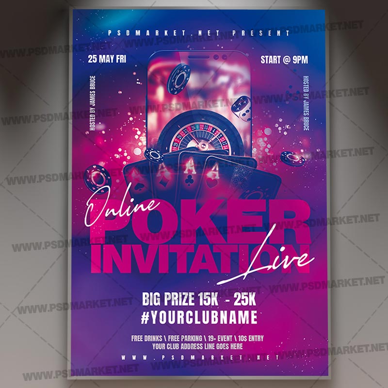 Download Poker Invitation Template 1