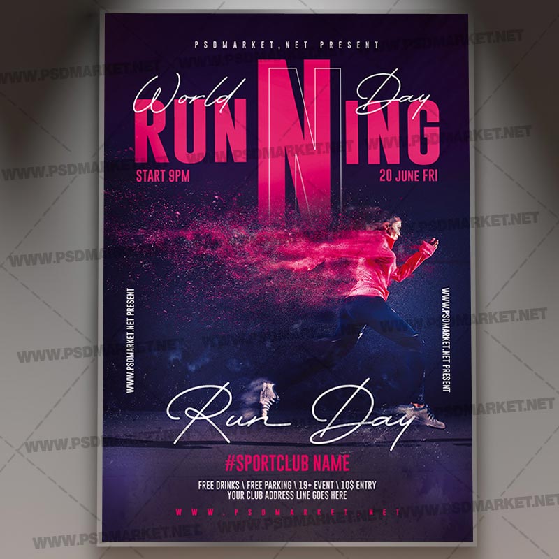 Running Flyer Template