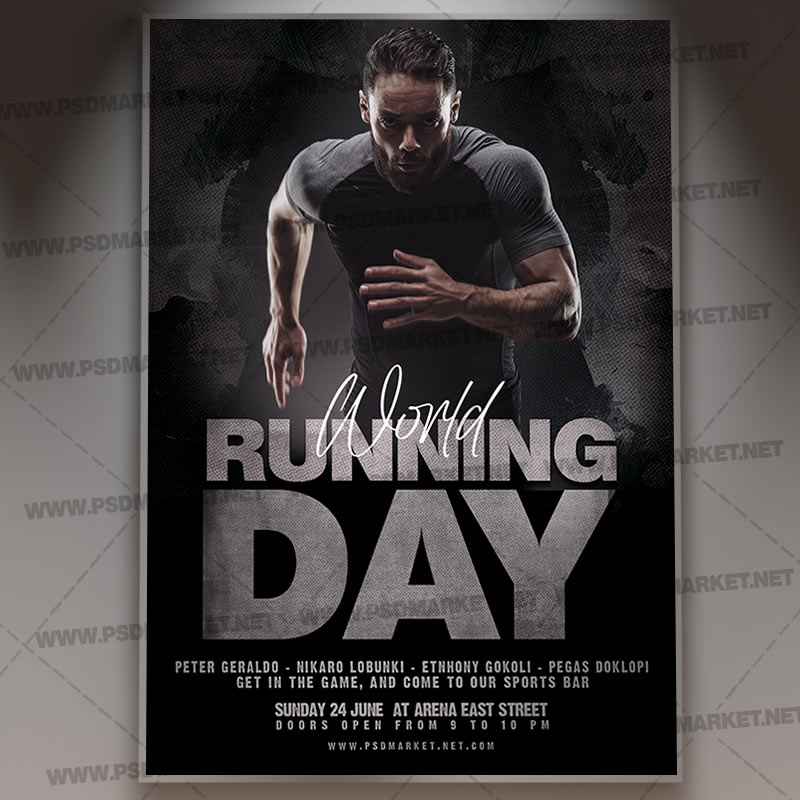 Download World Running Day Template 1