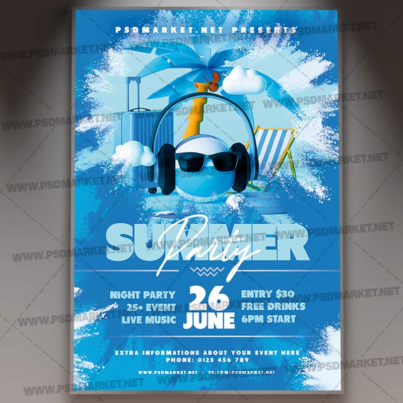 Download Summer Party Night Template 1