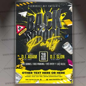 Download Back 2 School Party Template 1