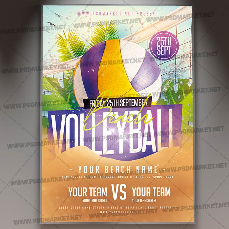 Download Beach Volleyball Template 1