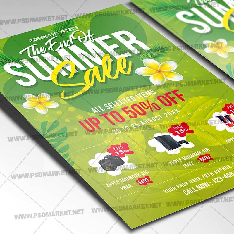 Download End Summer Sale Template Flyer PSD PSDmarket