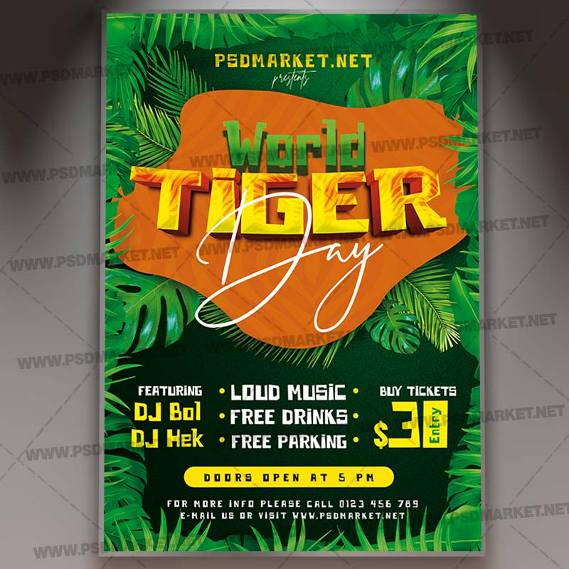 Download Tiger Day Template 1