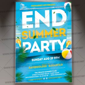 Download End Summer Party Template 1