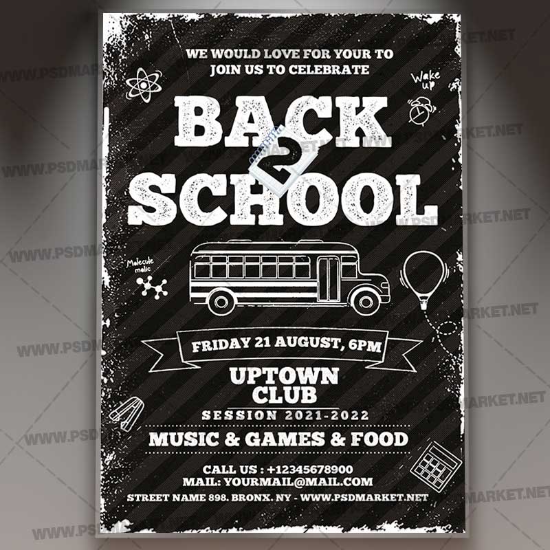 Download Party Back 2 School Template 1