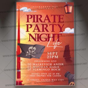 Download Pirate Party Night Template 1