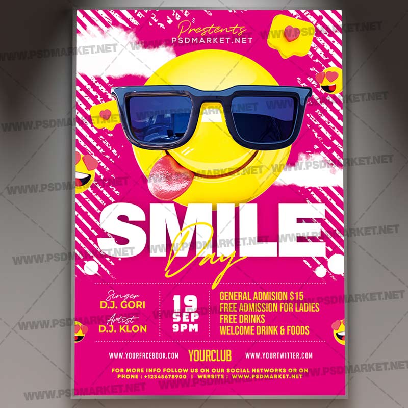 Download Smile Day Party Template 1