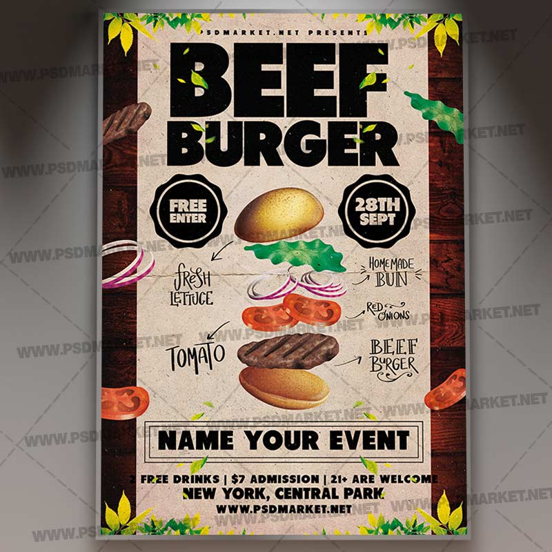 Download Beef Burger Template 1