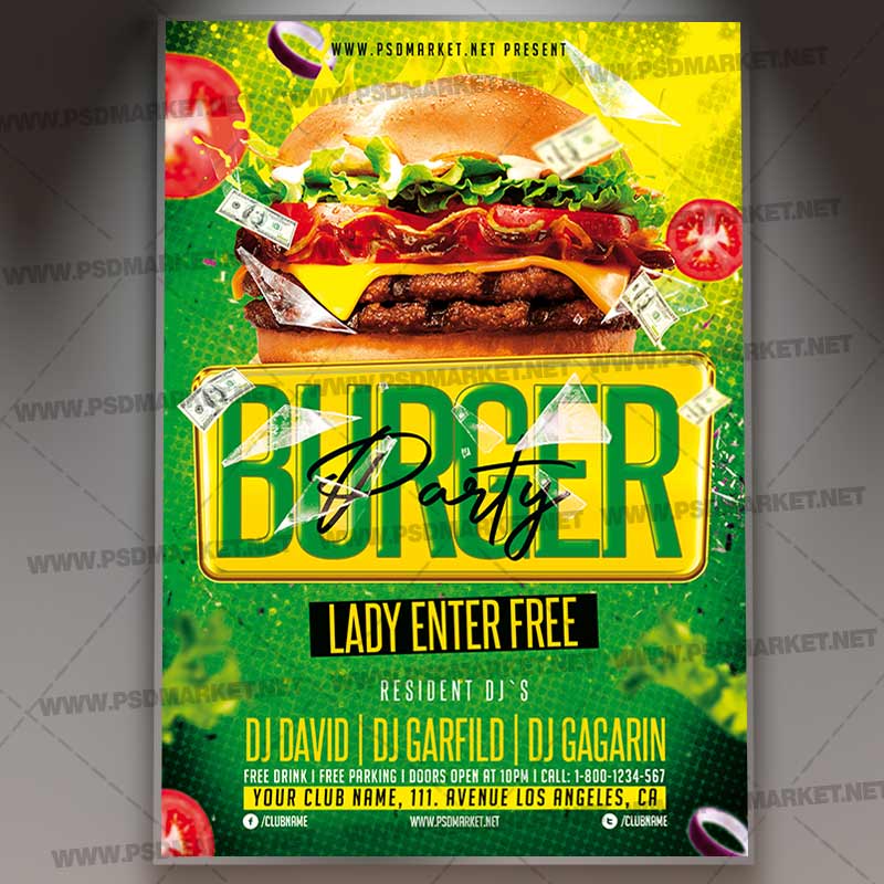 Download Burger Party Template 1