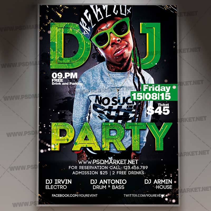Download Dj Party Night Template 1