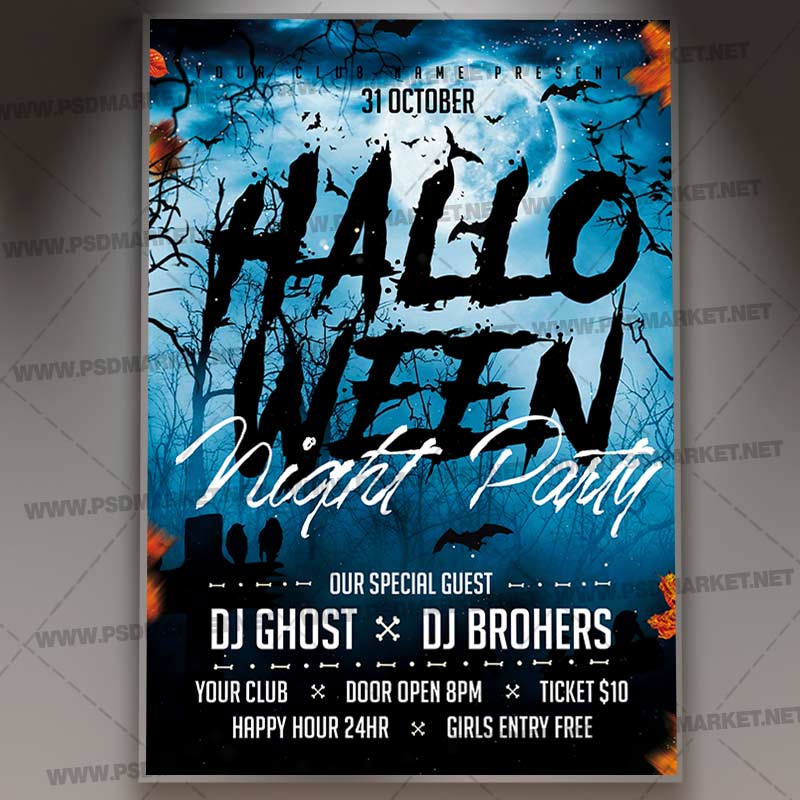 Download Halloween Night Party Template 1