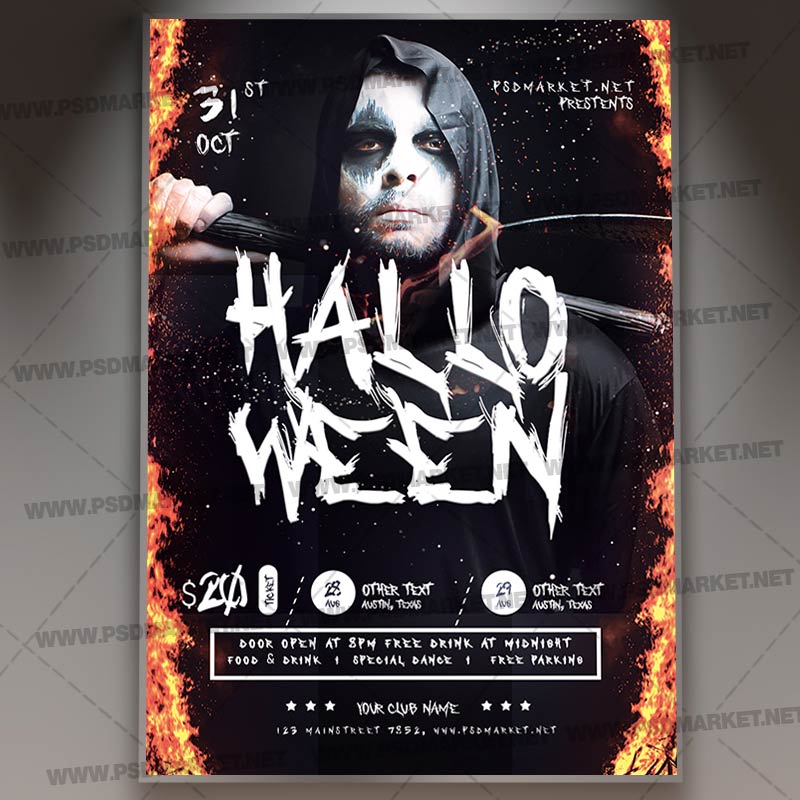 Download Scary Halloween Party Template 1