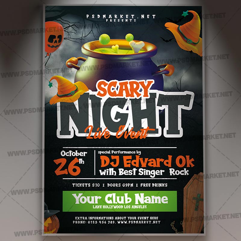 Download Scary Night Template 1