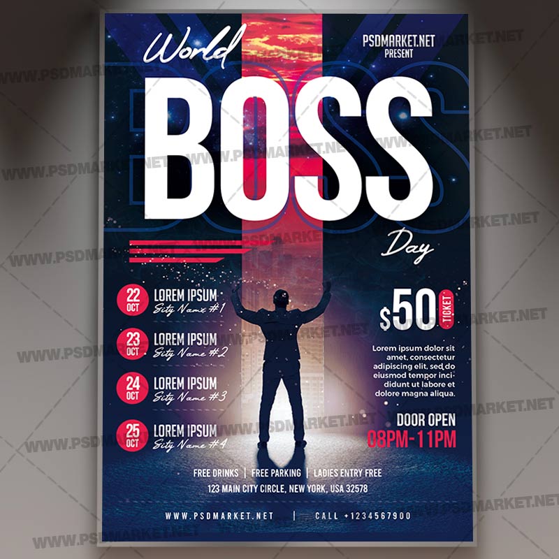Download World Boss Day Template 1