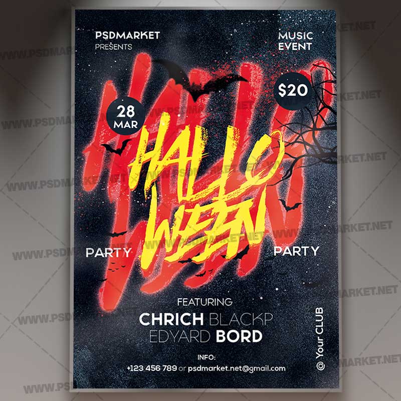 Download Hallo Ween Party Template 1
