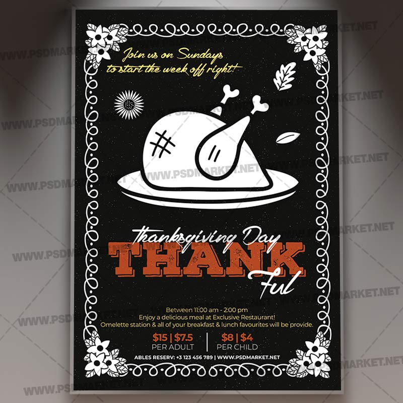 Download Be Thankful Day Template 1
