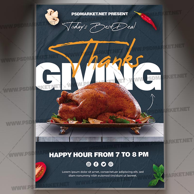 Download Happy Thanksgiving Template 1