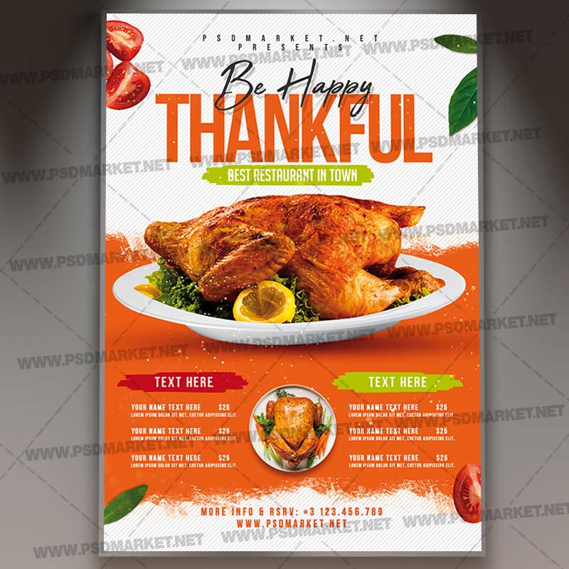 Download Thankful Dinner Template 1