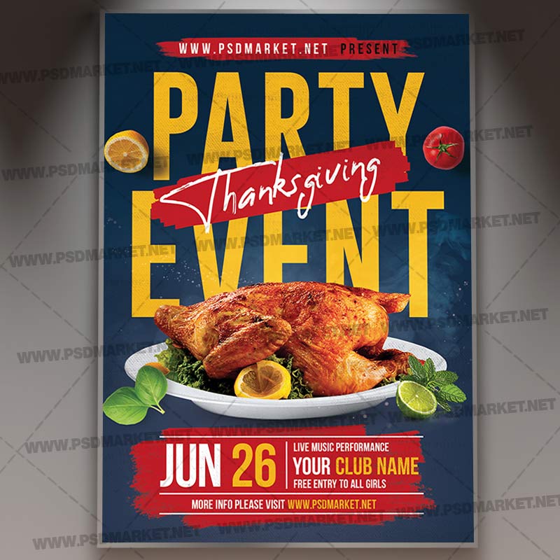 Download Thanksgiving Party Event Template 1